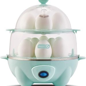 DASH Deluxe Rapid Egg Cooker for‎ Hard Boiled, Poached, Scrambled Eggs, Omelets